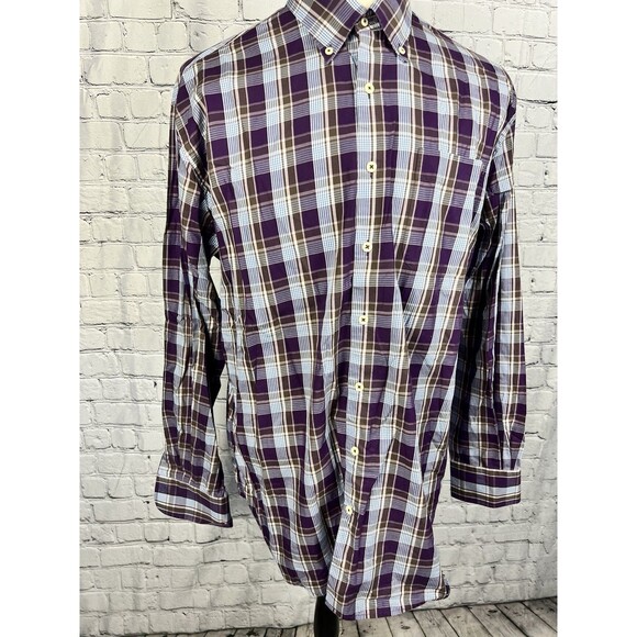 Peter Millar Men’s SZ XL Long Sleeve Button Down Shirt Multicolor Plaid - Picture 4 of 9